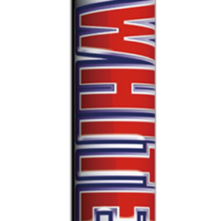 A RWB CANDLES with a red, white and blue cover.