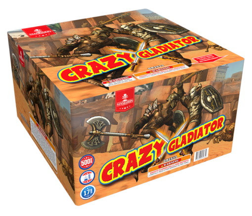 A box of CRAZY GLADIATORS 17 SHOT.