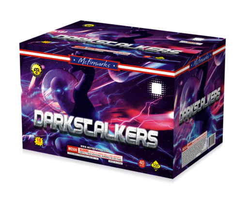 A box of DARKSTALKERS with an image of an image of a DARKSTALKER.
