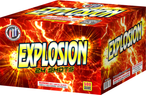 EXPLOSION - 25 shots - box of fireworks.