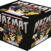 A box of HAZMAT with a skull on it.