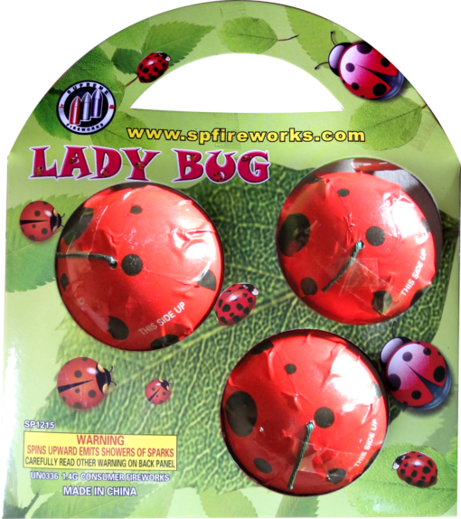 Three LADY BUGS in a package.