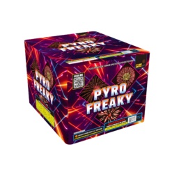 PYRO FREAKY (350G) firework box.