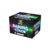 A box with the product name RAINING COLOR on it.