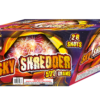 A box of SKY SHREDDER fireworks.
