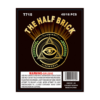THE HALF BRICK label with an eye on it.