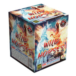 A box of WILD HORSES fireworks.